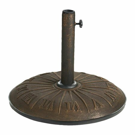 INTERNATIONAL CARAVAN Resin Compound Roman Numeral Umbrella Stand, Bronze 23900AR-15-BZ